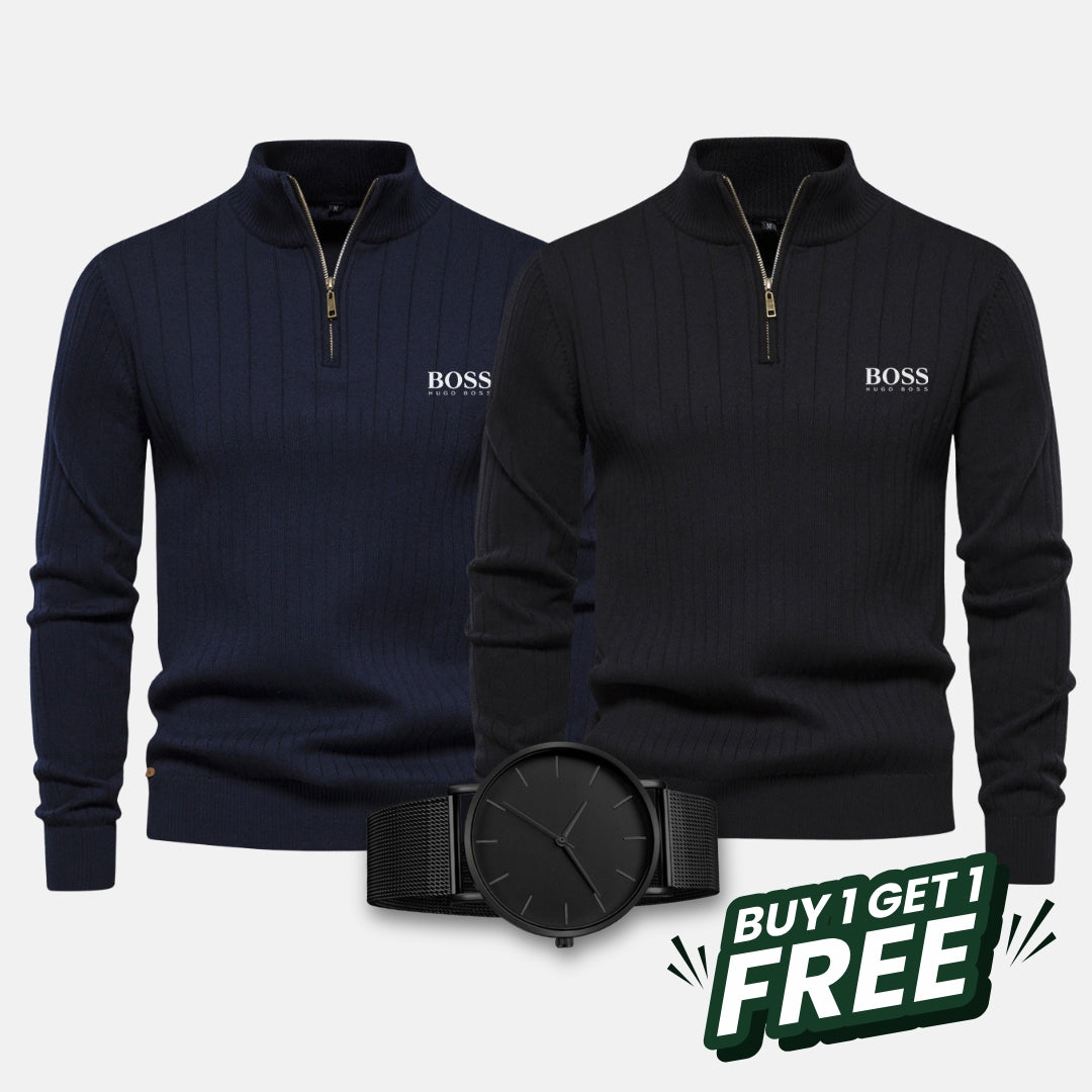 HB Kit - 2 Maglione with zip + FREE Watch